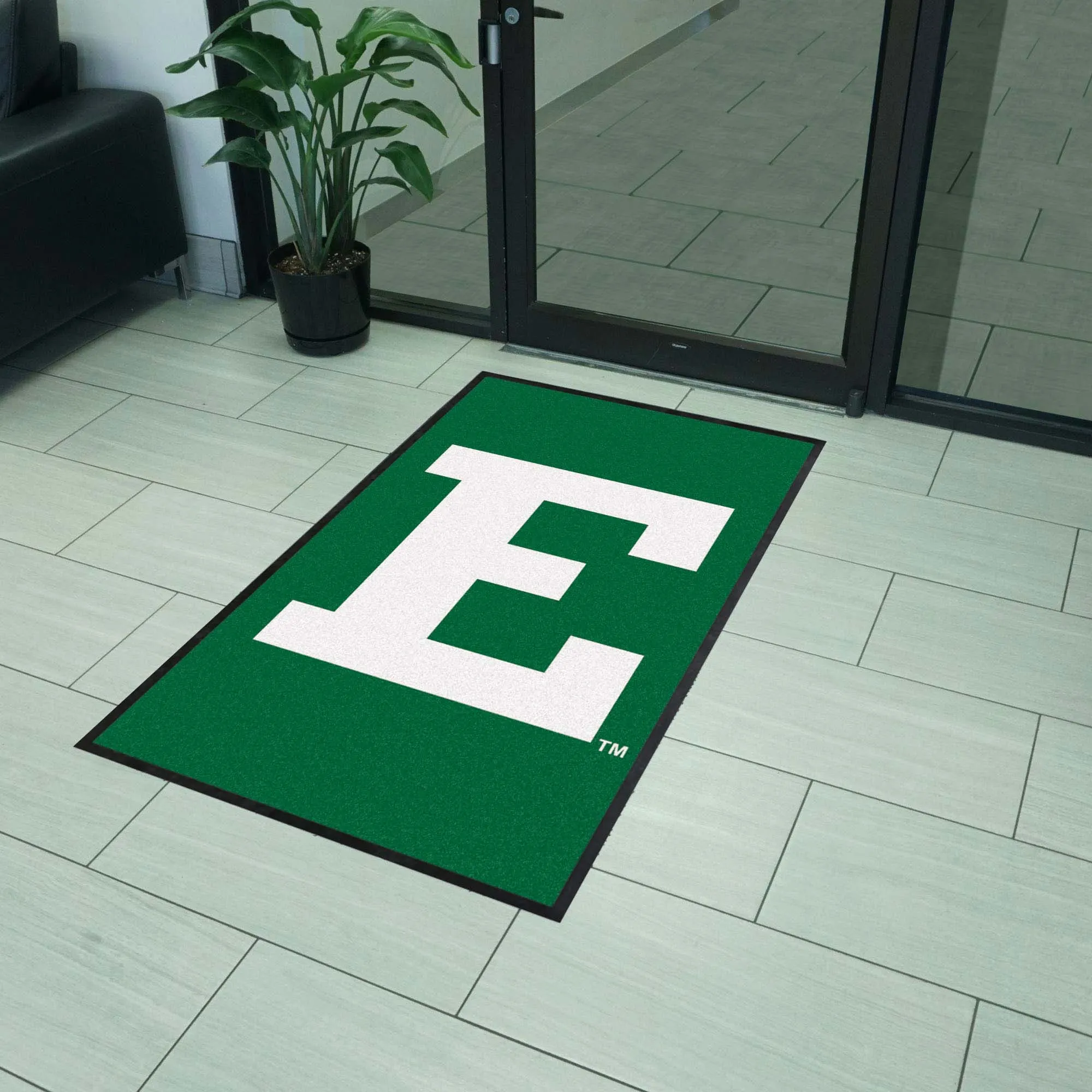 Eastern Michigan University 3X5 Logo Mat - Portrait