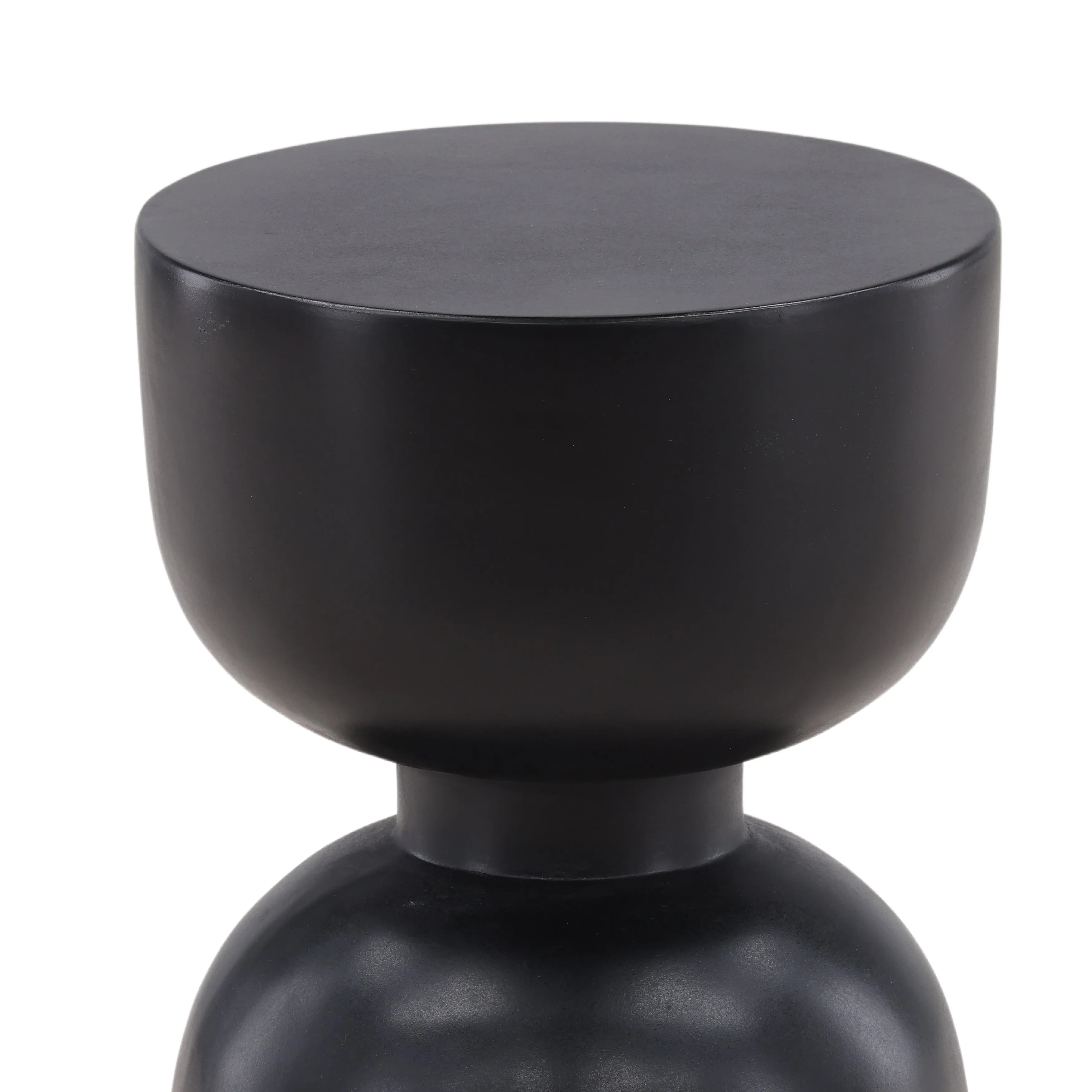 EcoChic Wicker Bistro Set in Matte Black