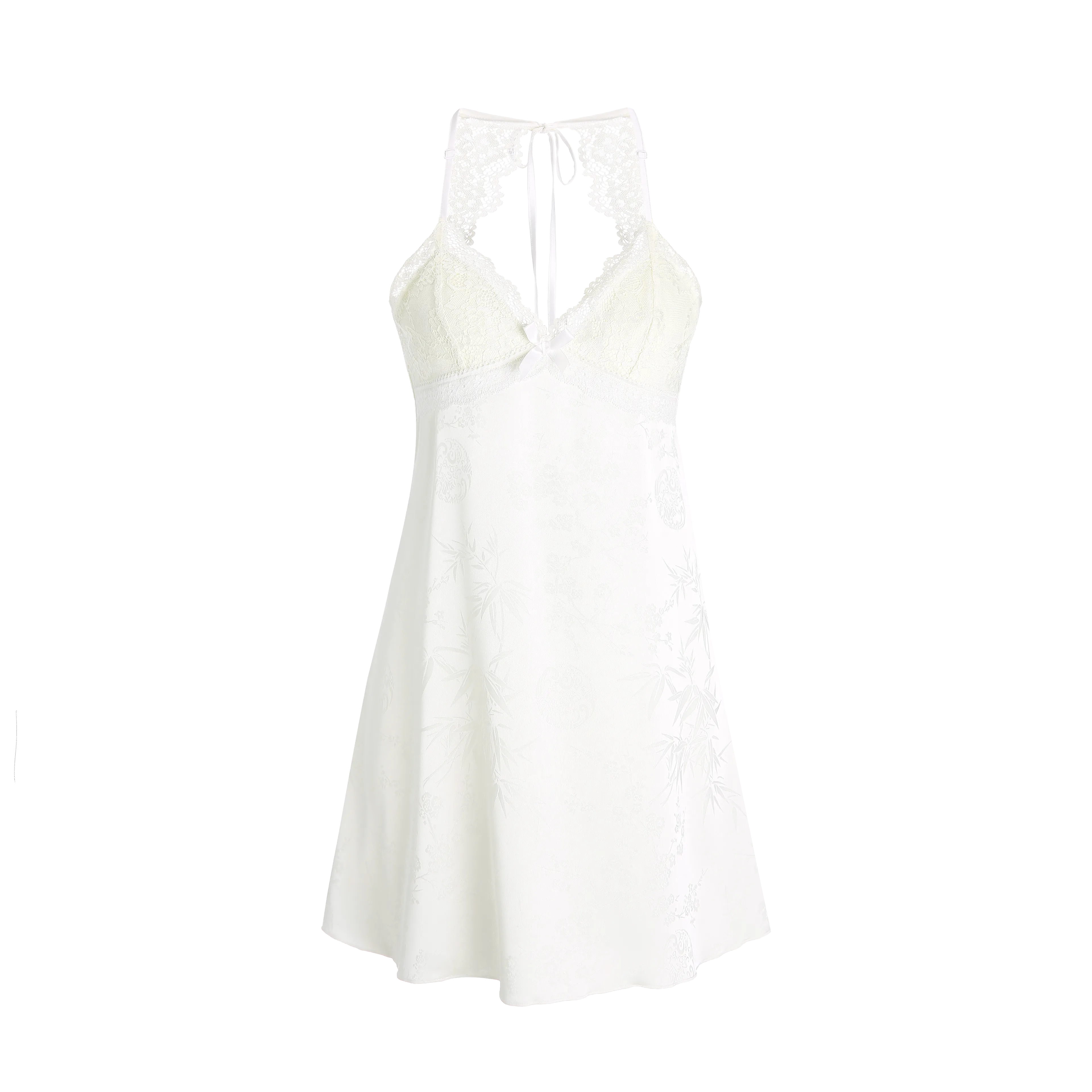 Ethereal Bloom Satin Slip Dress