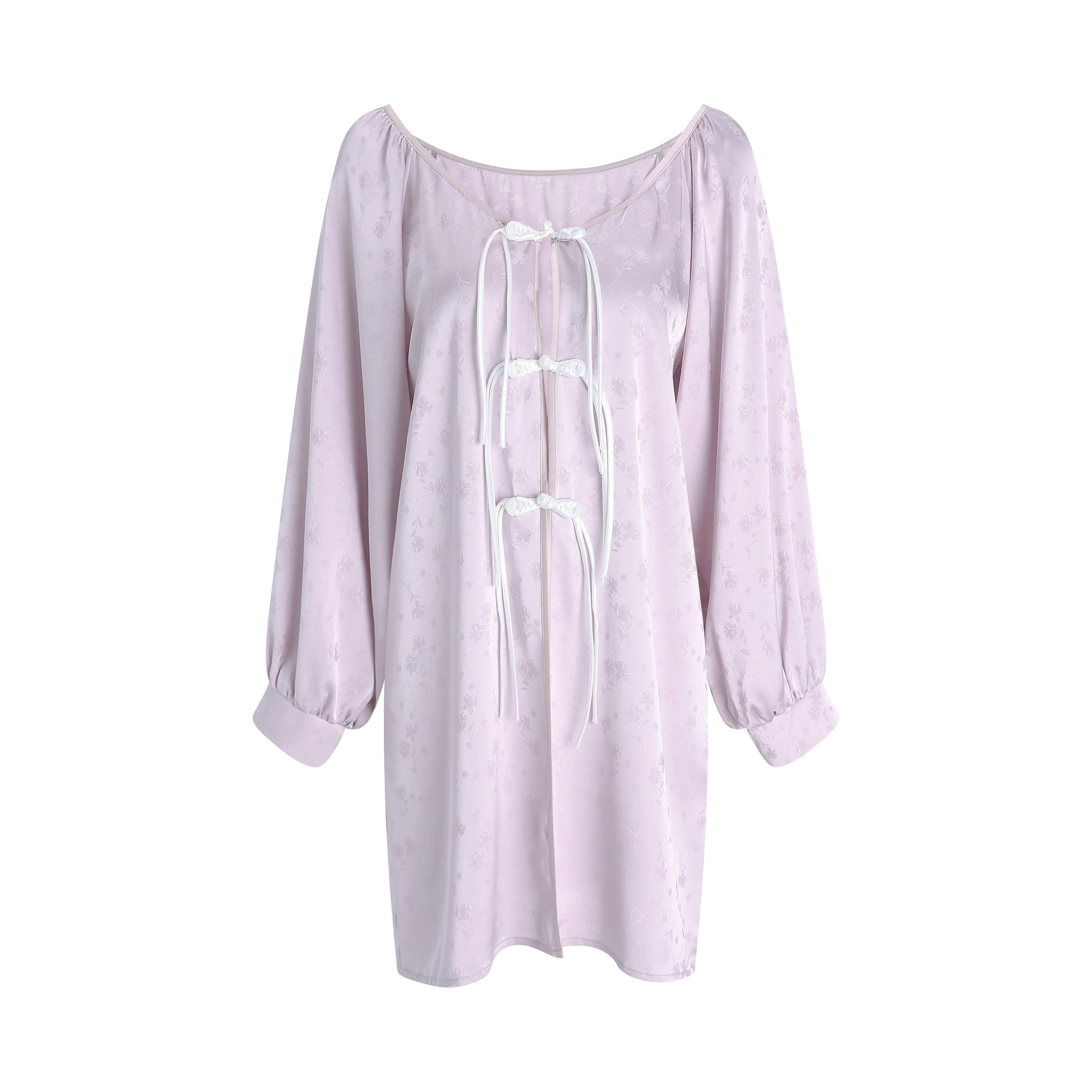 Ethereal Bloom Satin Slip Dress
