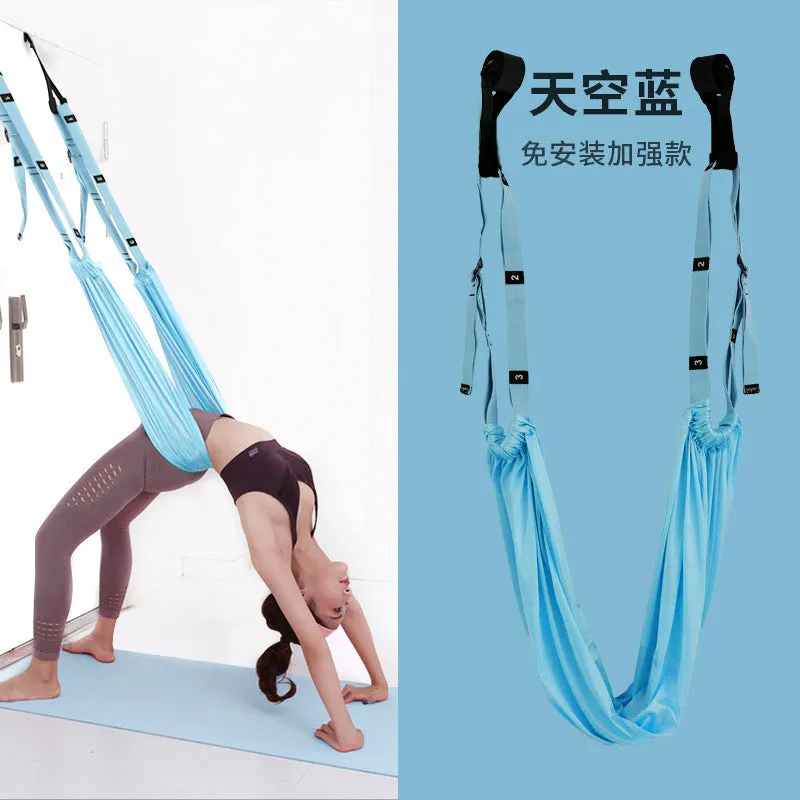 Expandable/Durable Yoga Swing with Elastic Stretch Rope