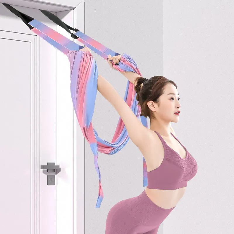 Expandable/Durable Yoga Swing with Elastic Stretch Rope