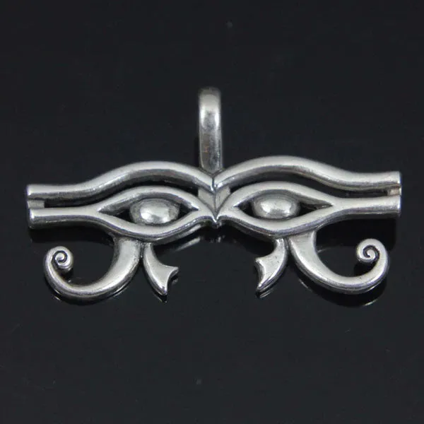Eye of Ra Eye of Horu Pendant, Sterling Silver
