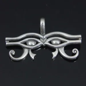 Eye of Ra Eye of Horu Pendant, Sterling Silver