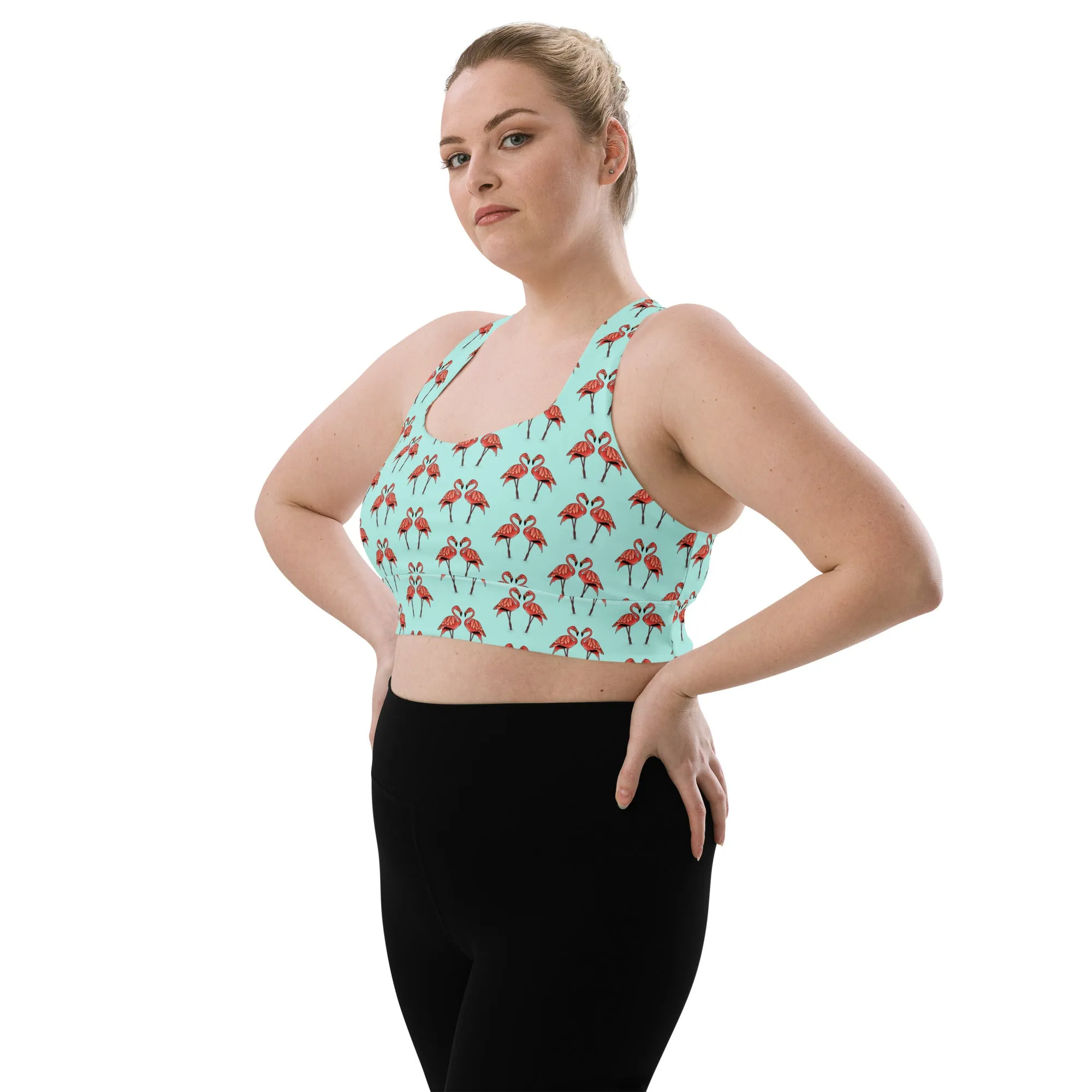 Fancy Flamingo Sports Bra