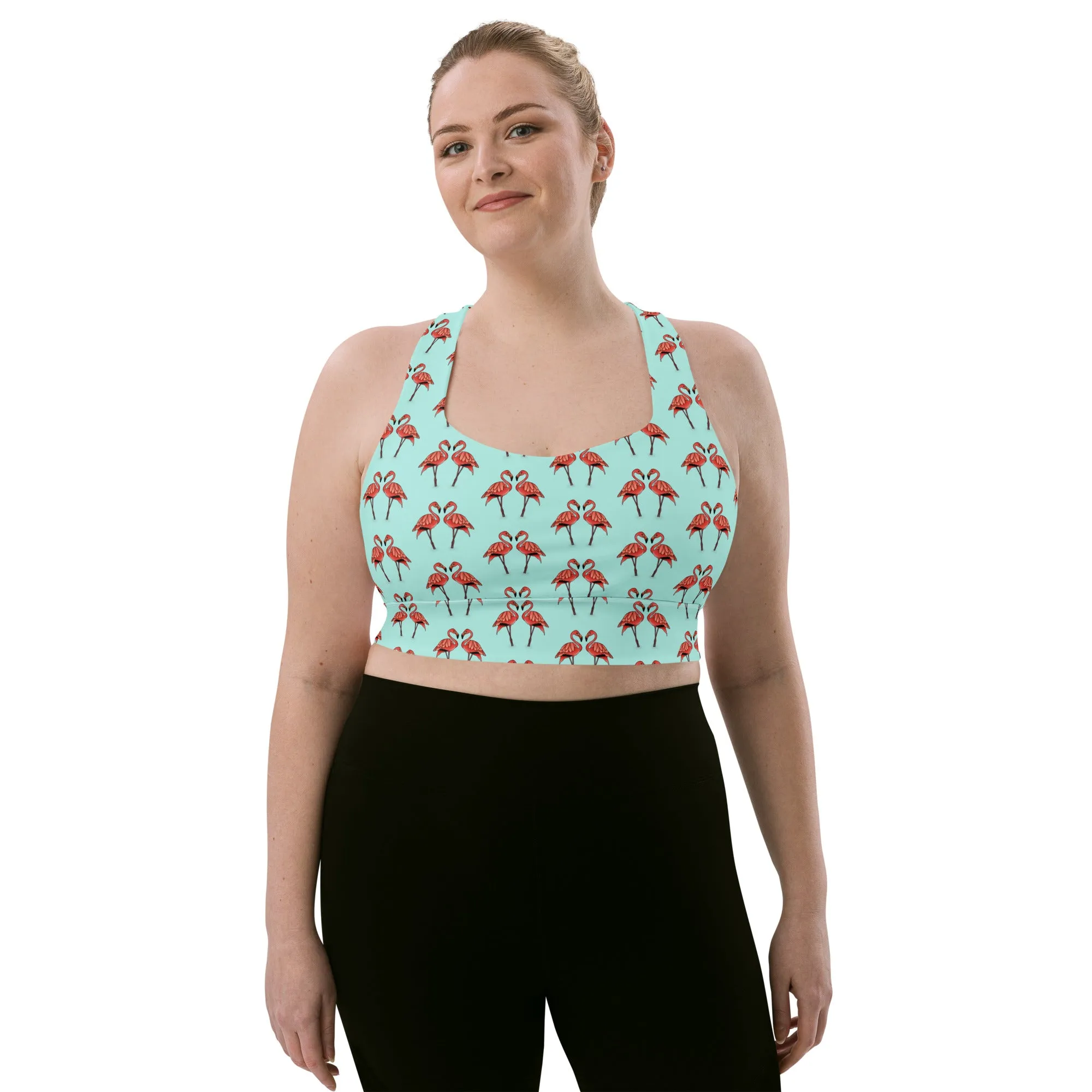 Fancy Flamingo Sports Bra