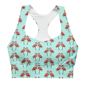 Fancy Flamingo Sports Bra