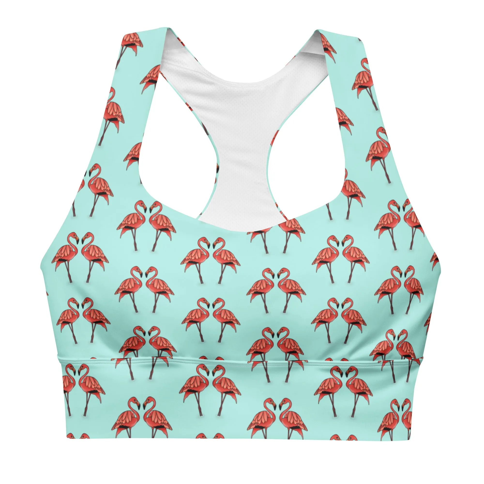 Fancy Flamingo Sports Bra
