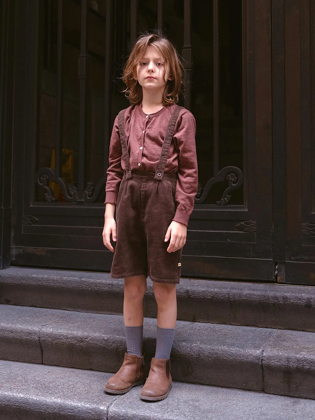 【Final Sale】Nocry Cotton Knitwear - Brown