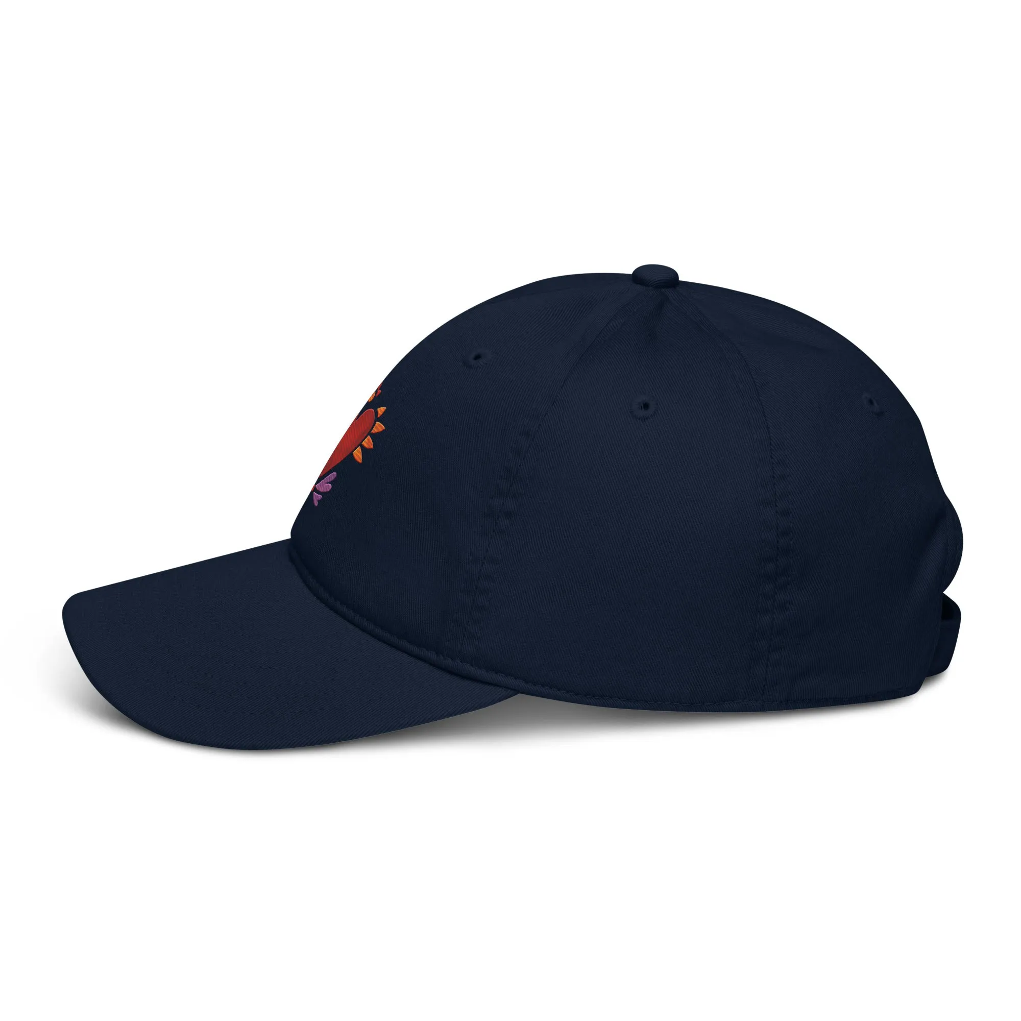 Flaming Heart - Organic Baseball Hat