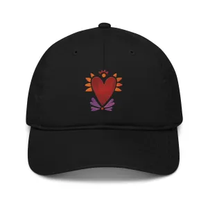 Flaming Heart - Organic Baseball Hat