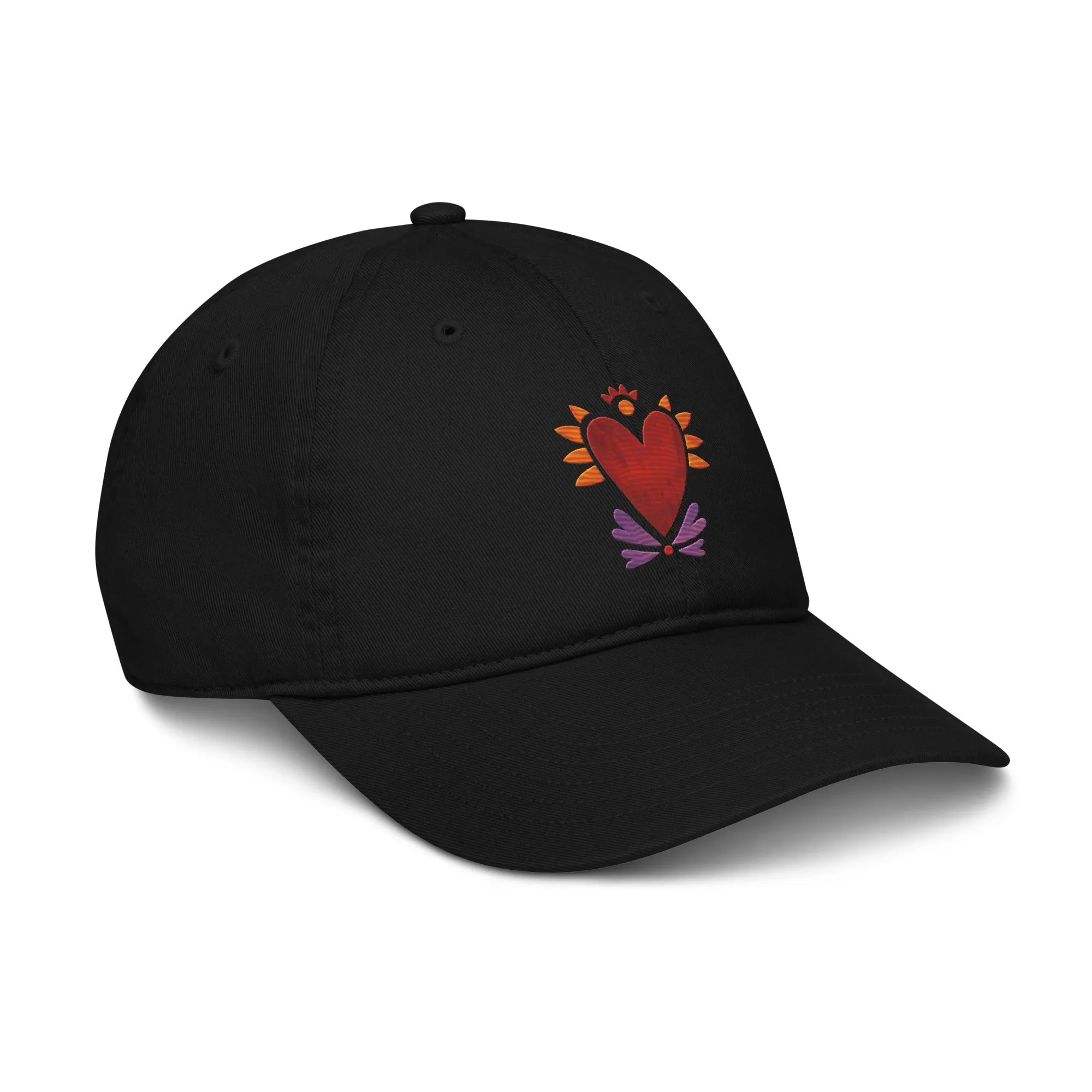 Flaming Heart - Organic Baseball Hat