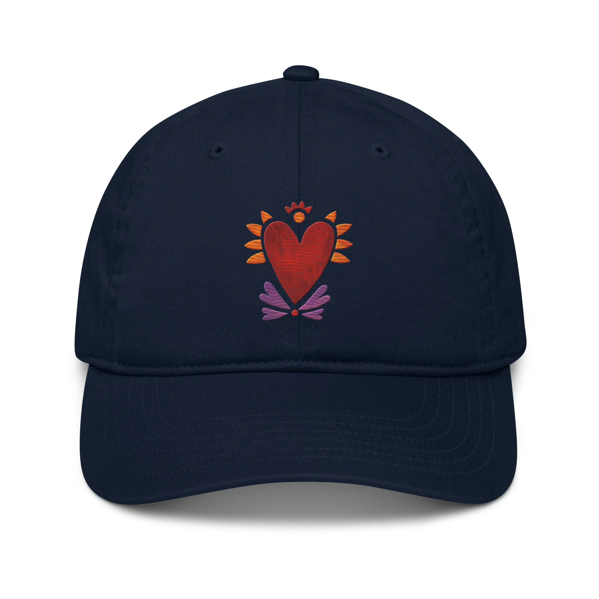 Flaming Heart - Organic Baseball Hat