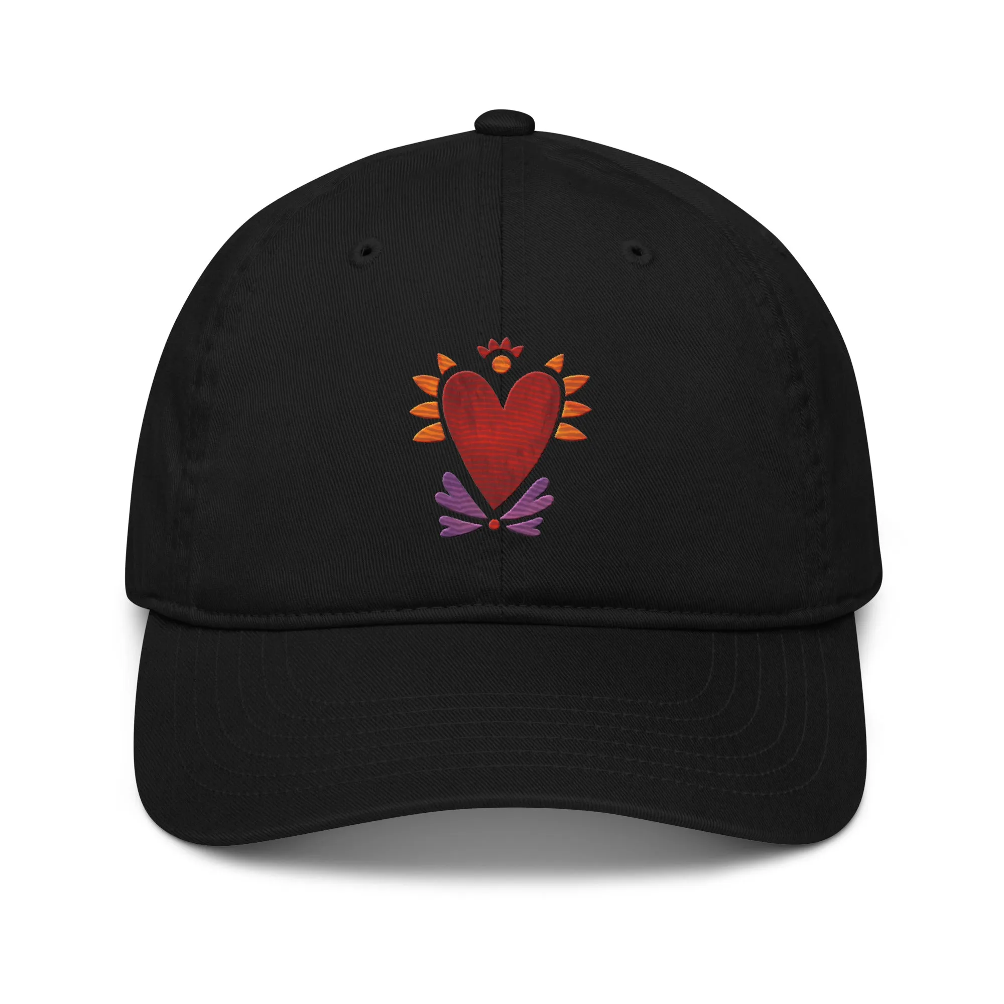 Flaming Heart - Organic Baseball Hat