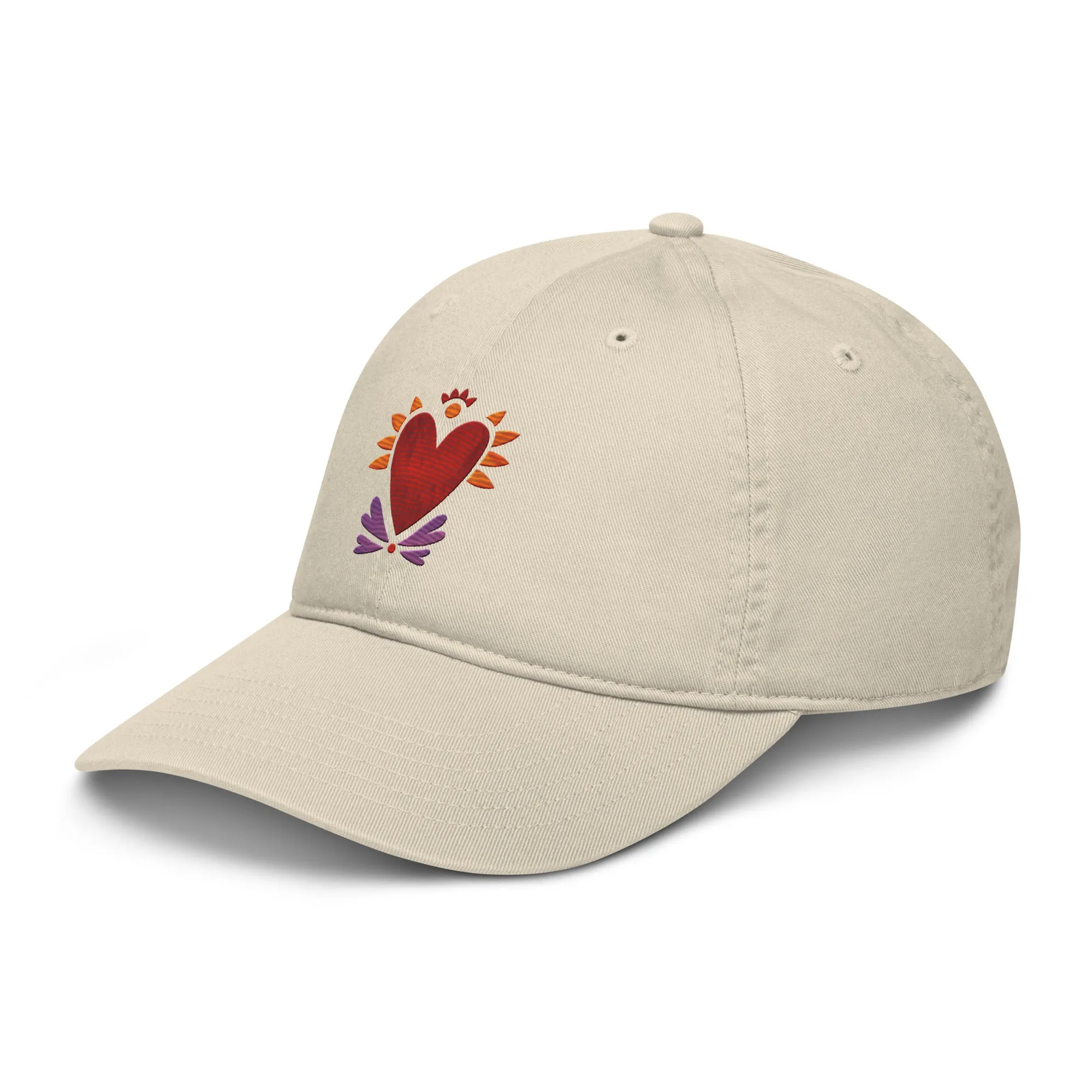 Flaming Heart - Organic Baseball Hat