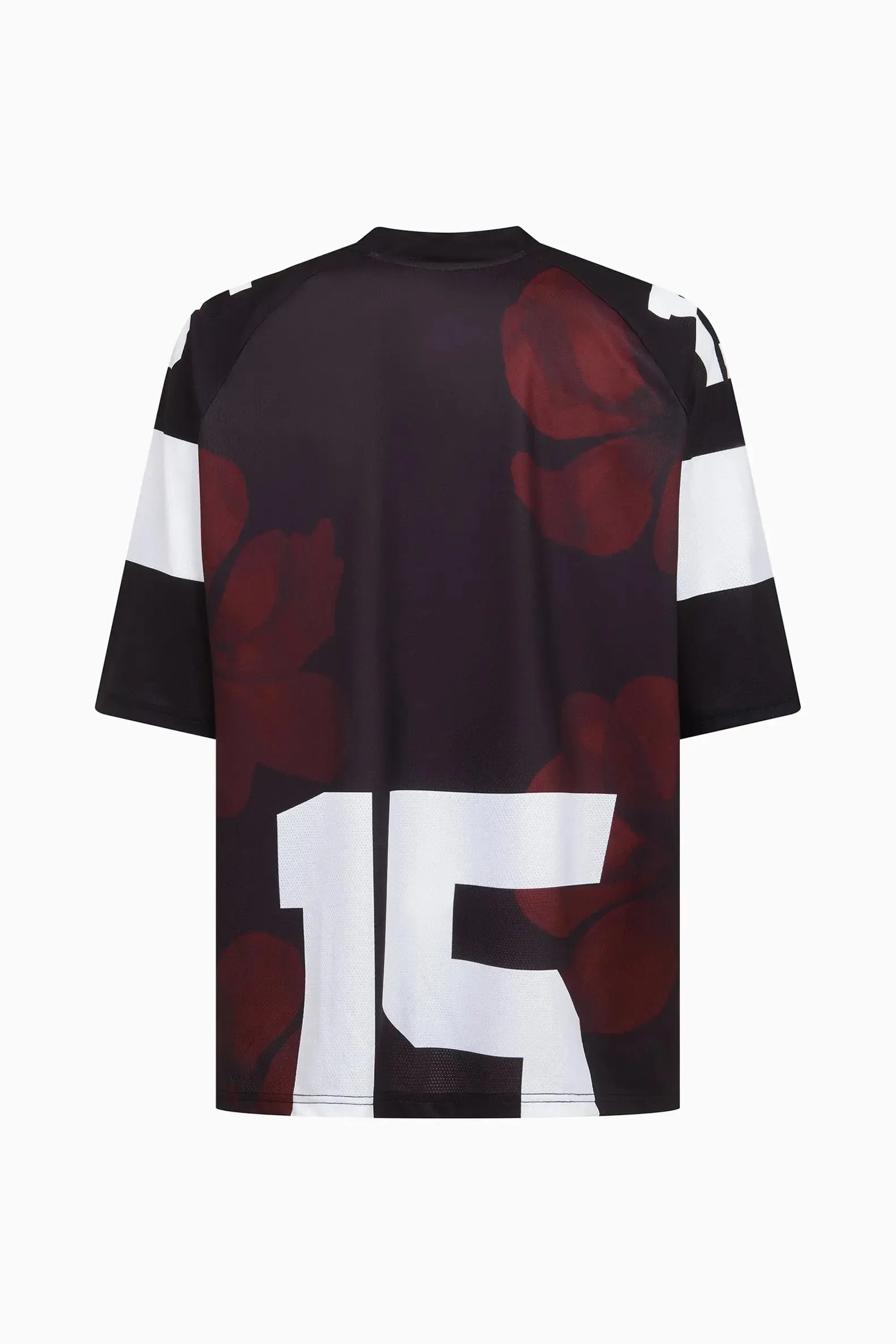 Floral Accent Sports Jersey