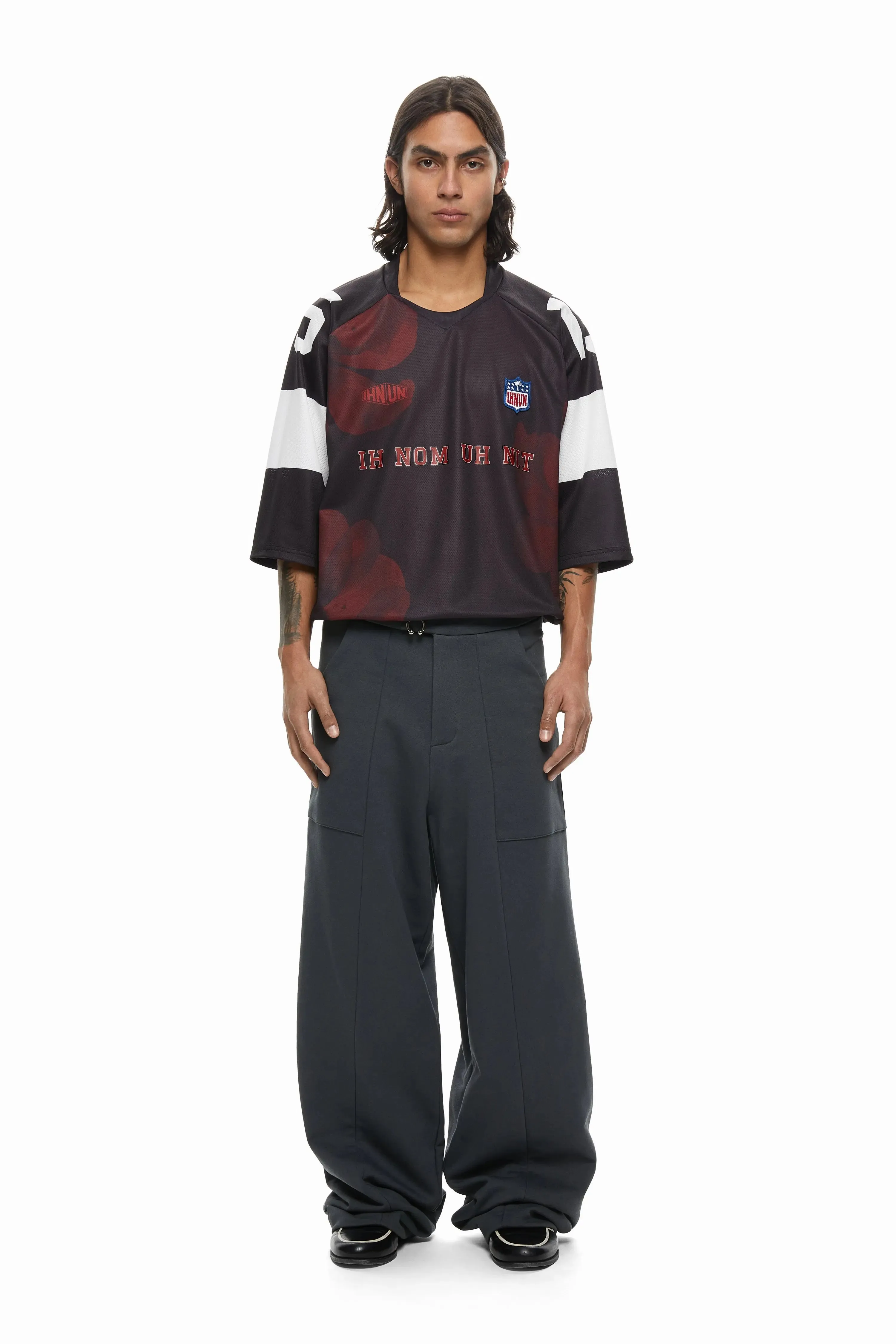 Floral Accent Sports Jersey