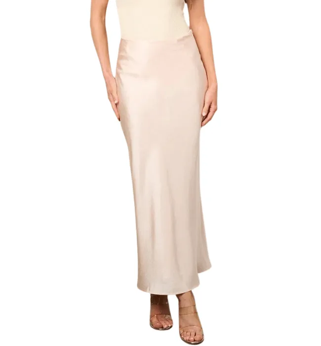 Florence Crinkle Satin Maxi Skirt