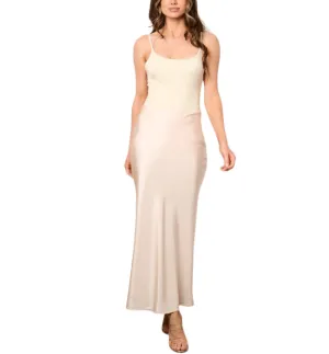 Florence Crinkle Satin Maxi Skirt