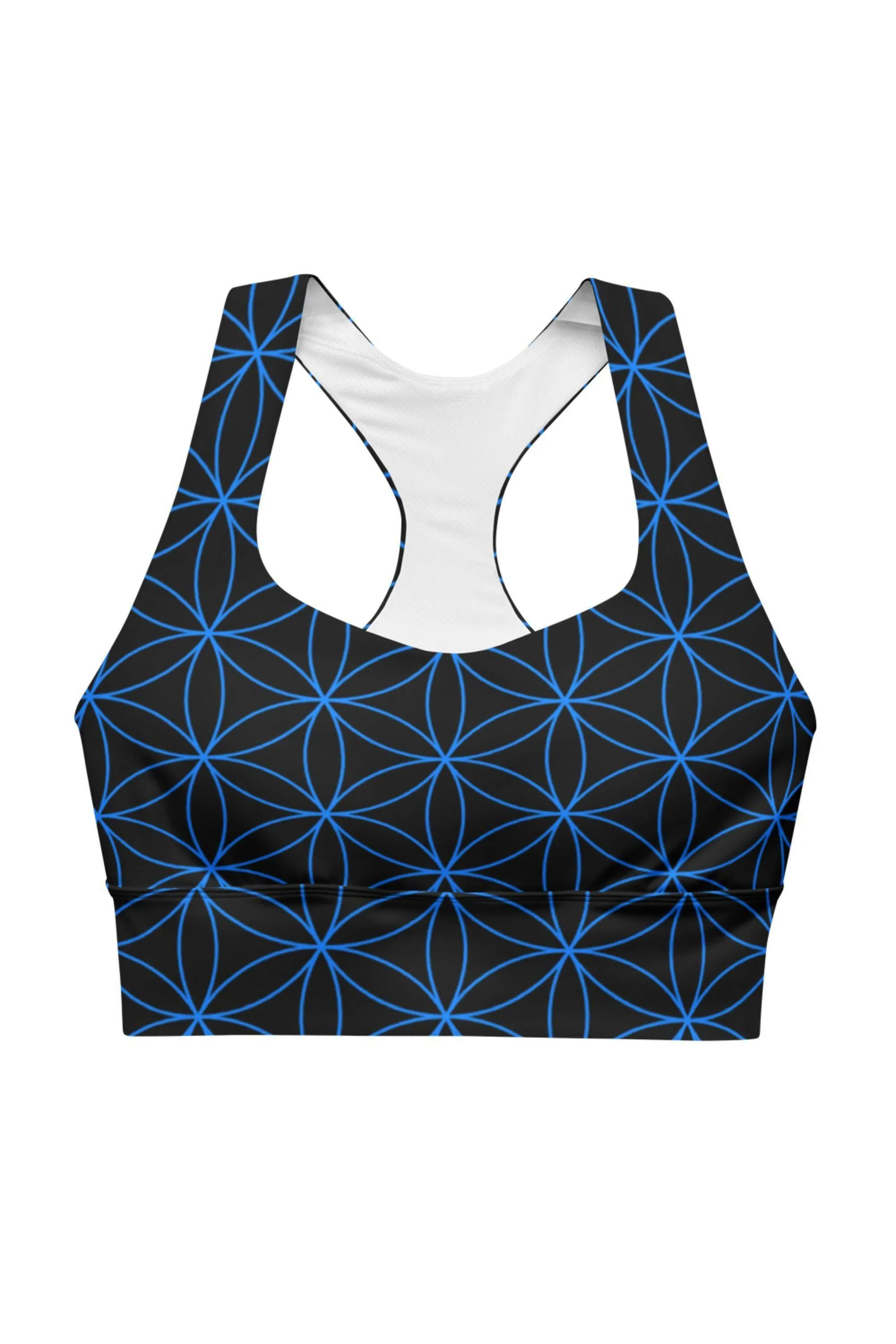 Flower of Life Longline Sports Bra