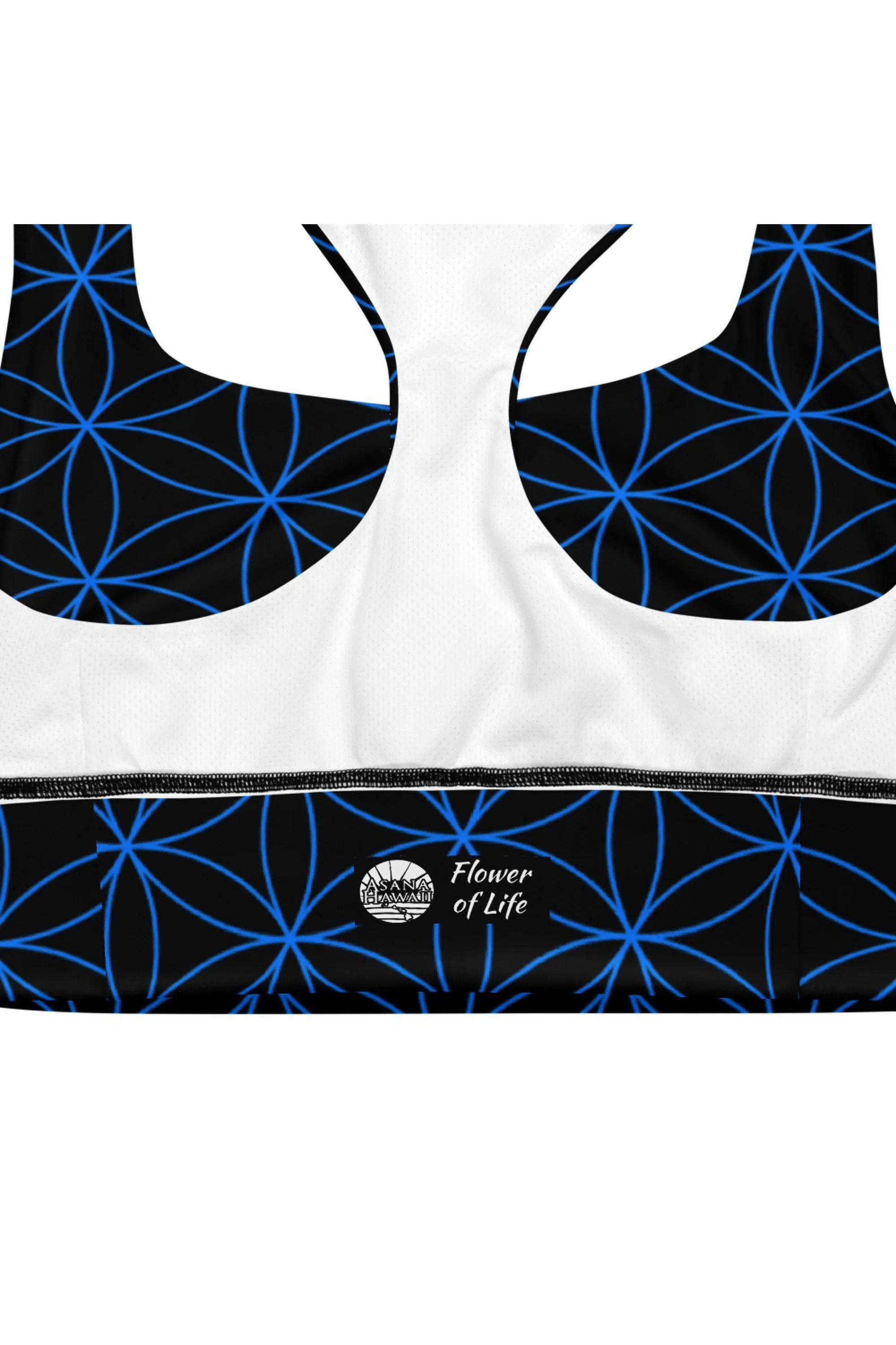 Flower of Life Longline Sports Bra