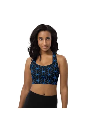 Flower of Life Longline Sports Bra