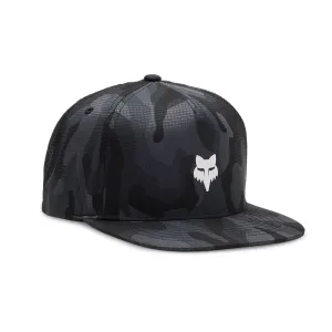 FOX HEAD CAMO TECH SNAPBACK HAT [BLACK CAMO] OS