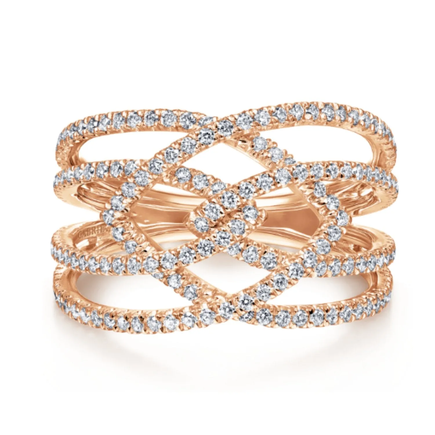 Gabriel & Co. Intertwining "Intermingled" Diamond Right Hand Ring