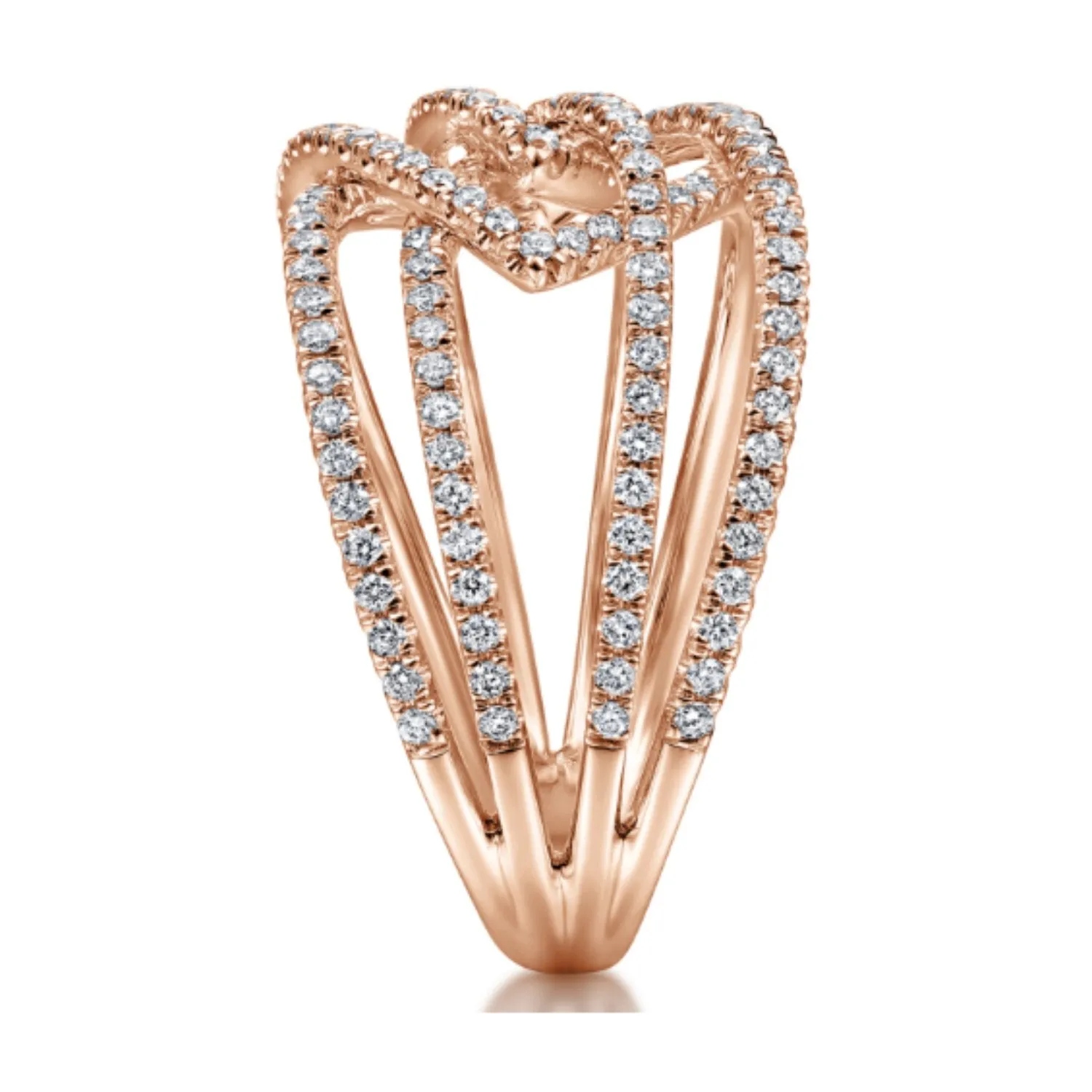 Gabriel & Co. Intertwining "Intermingled" Diamond Right Hand Ring