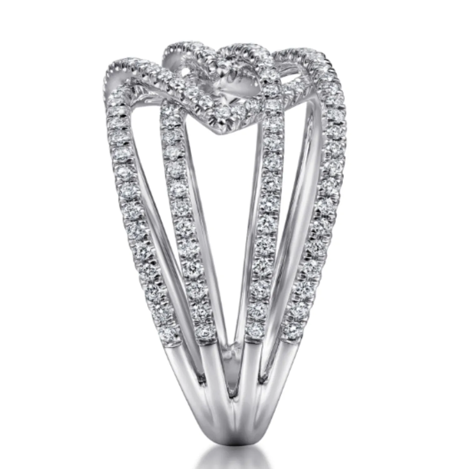 Gabriel & Co. Intertwining "Intermingled" Diamond Right Hand Ring