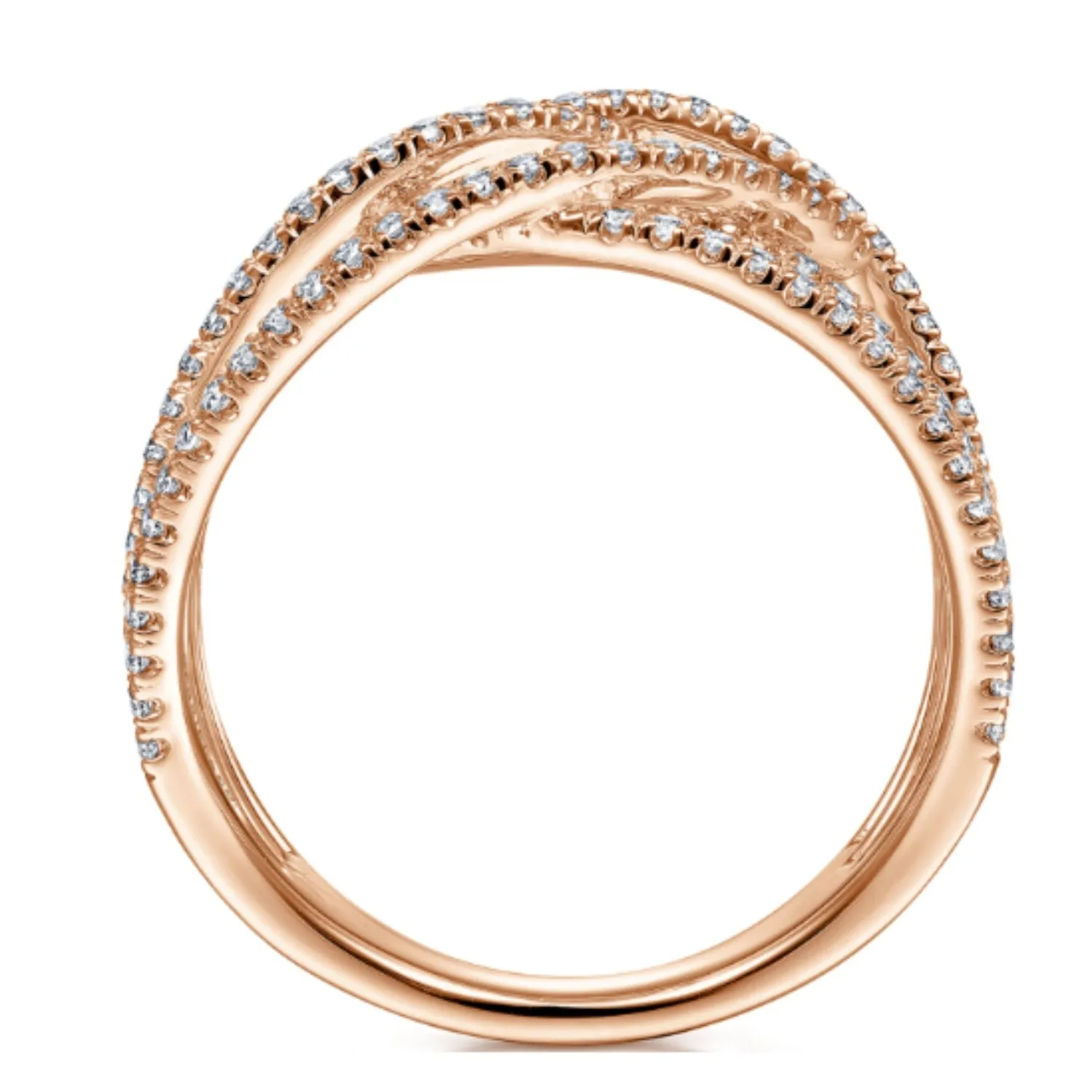 Gabriel & Co. Intertwining "Intermingled" Diamond Right Hand Ring