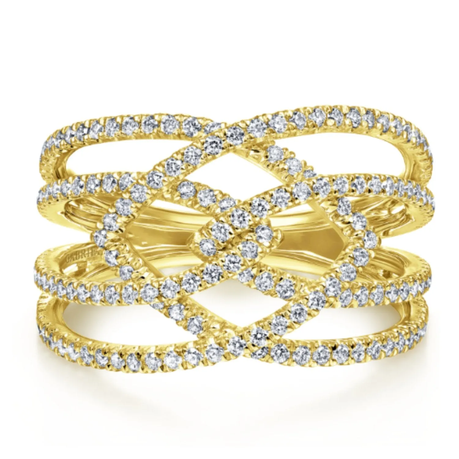 Gabriel & Co. Intertwining "Intermingled" Diamond Right Hand Ring