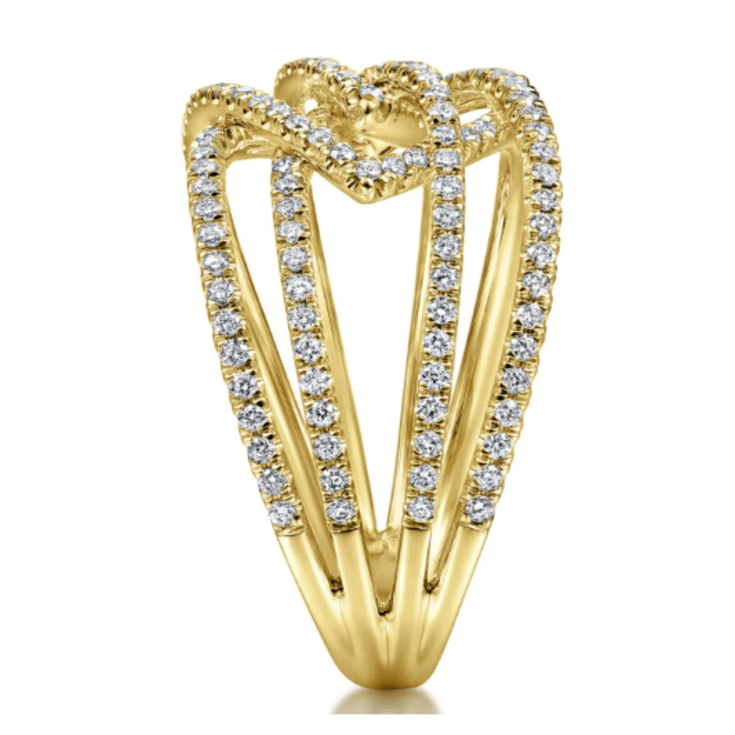Gabriel & Co. Intertwining "Intermingled" Diamond Right Hand Ring