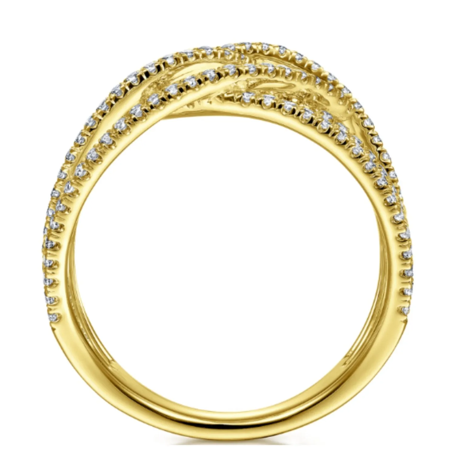 Gabriel & Co. Intertwining "Intermingled" Diamond Right Hand Ring