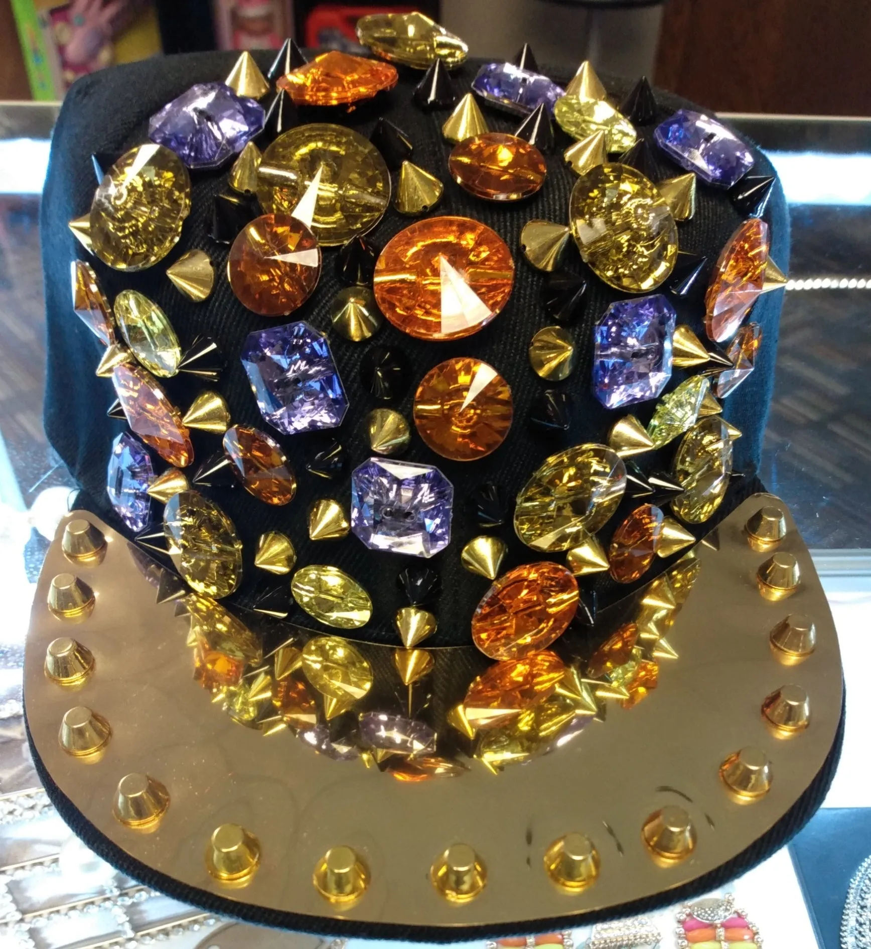 Gem Bling Hat $9 Optimismic Wigs and Gifts Shop West St Paul MN