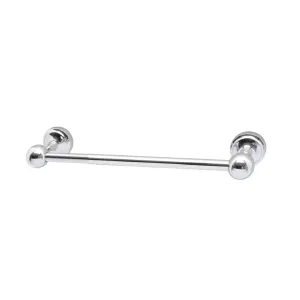 Glam Towel Bar - Wall Mount - 14" Brass/Polished Chrome