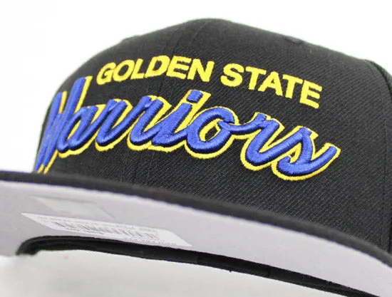 Golden State Warriors New Era 59Fifty Fitted Hat (Black Blue Yellow Gray Under Brim)