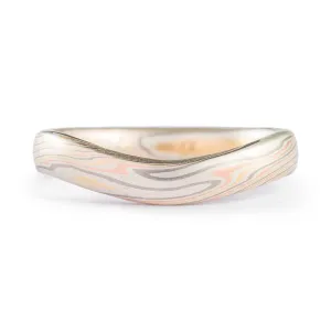 Graceful Twist Pattern Contoured Band in Firestorm Palette