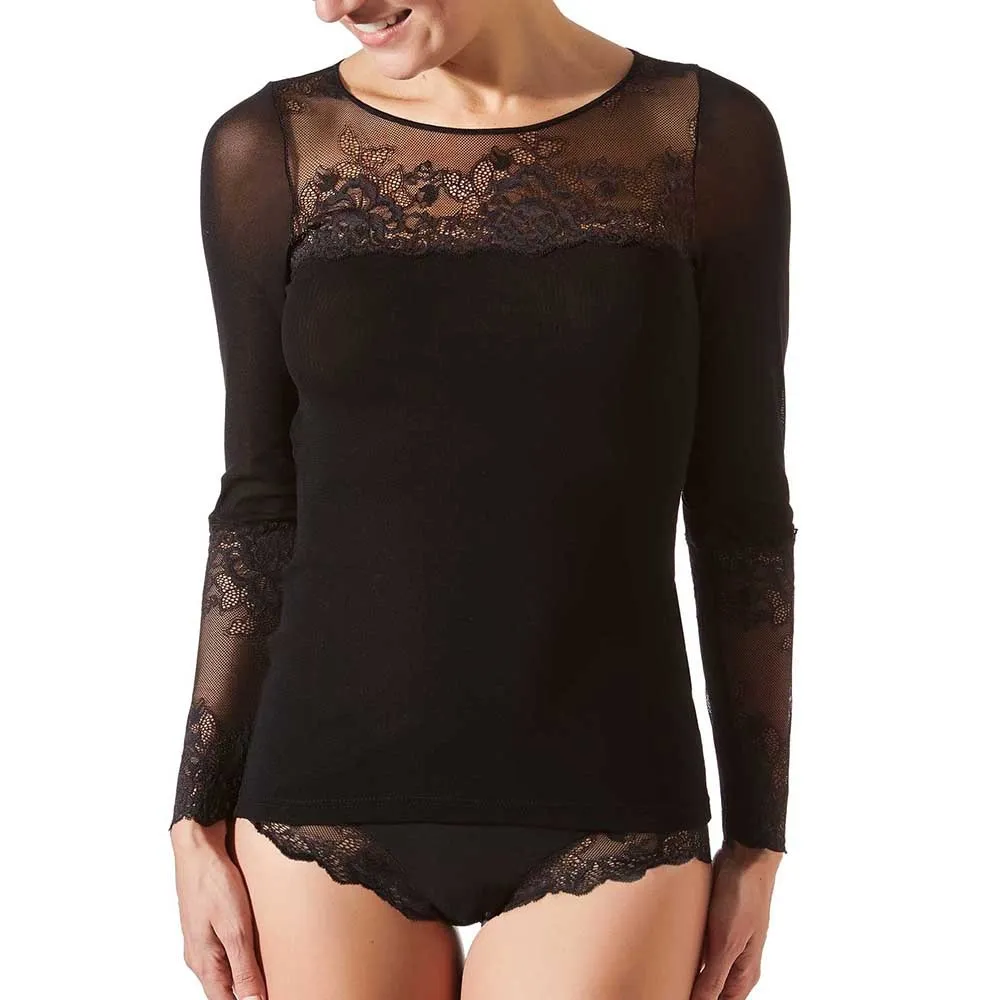 Greta Long Sleeve In Black - Janira