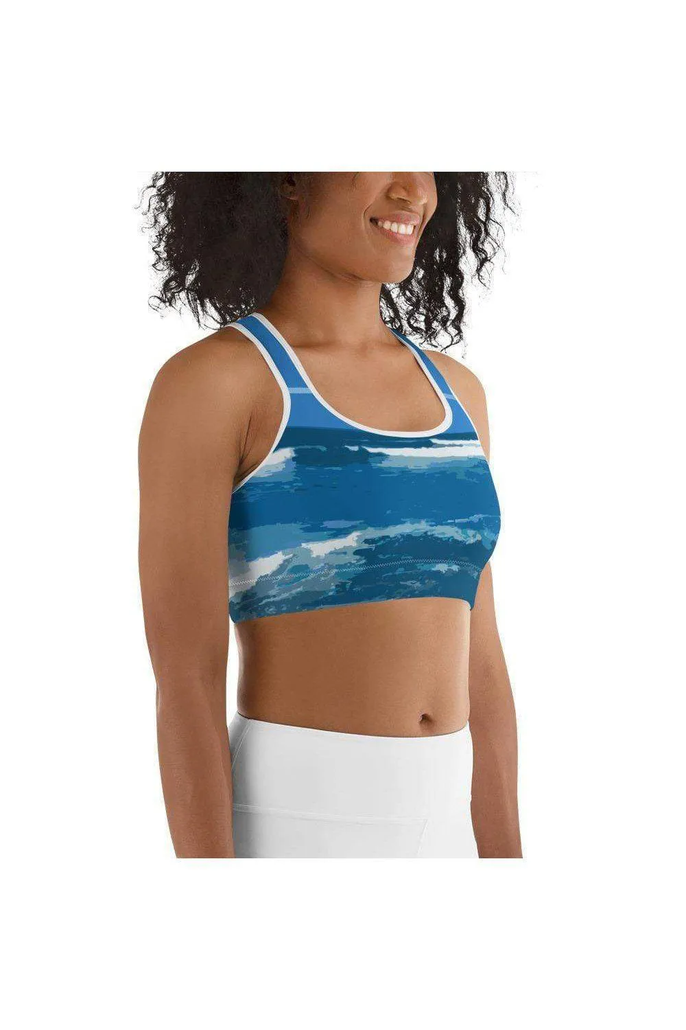 Hawaiian Blue Surf Sports bra