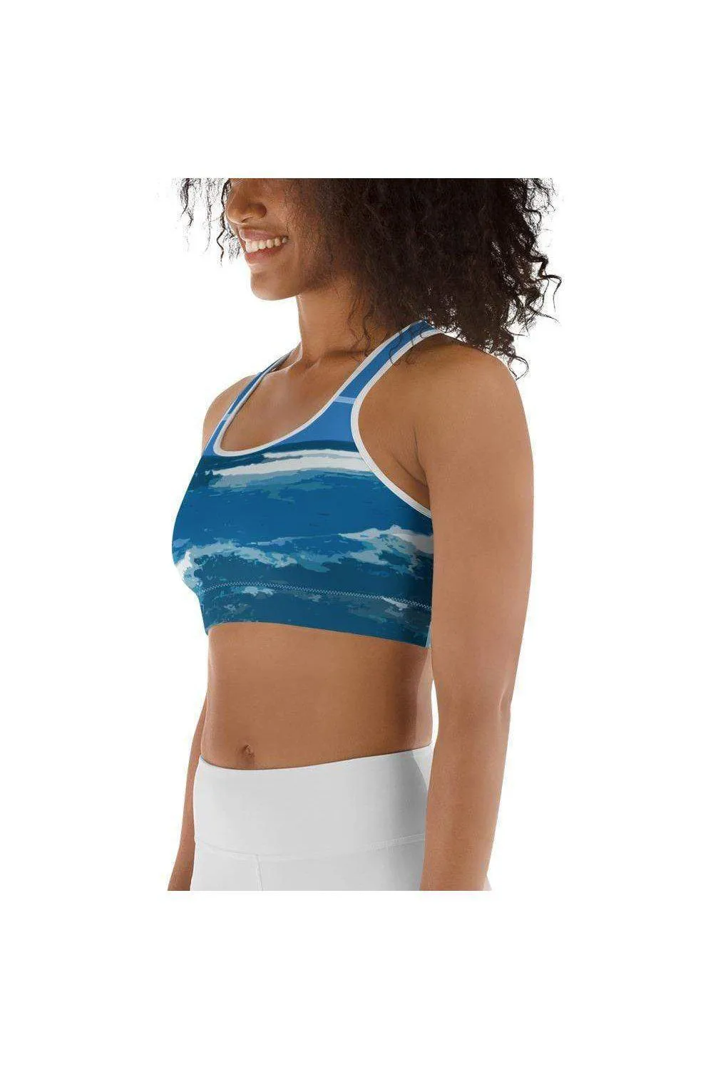 Hawaiian Blue Surf Sports bra