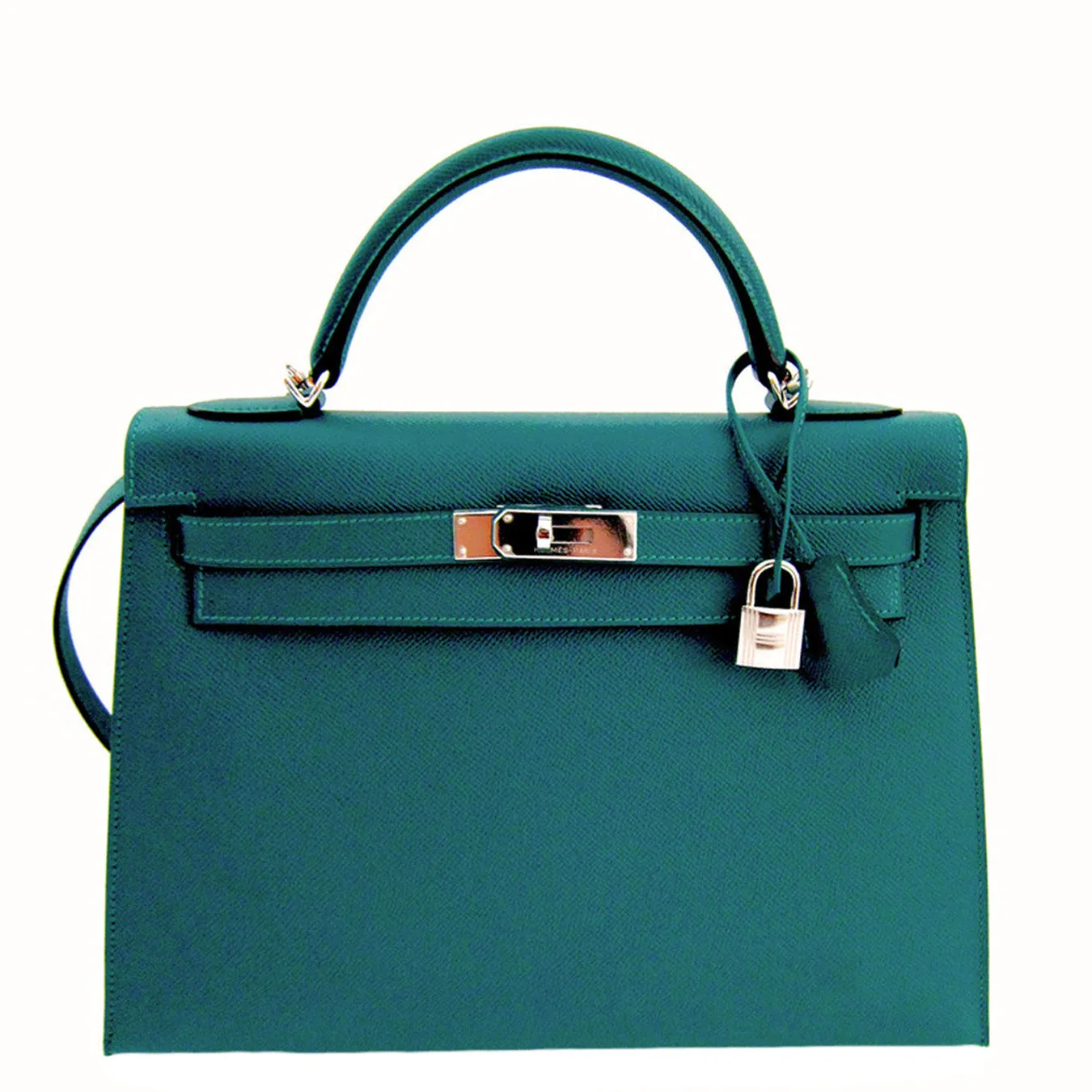 Hermes Malachite Epsom 32cm Sellier Kelly PHW