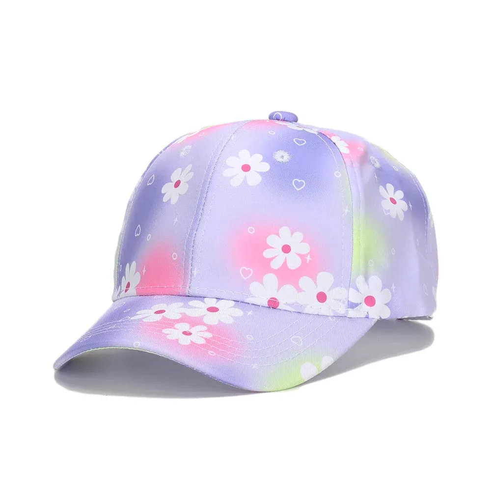 Hot Cartoon Print Child 54cm Head Circumference Baseball Caps for Boy Girl Under 10 Years Old Dazzling Lovely Snapback Hats BK31