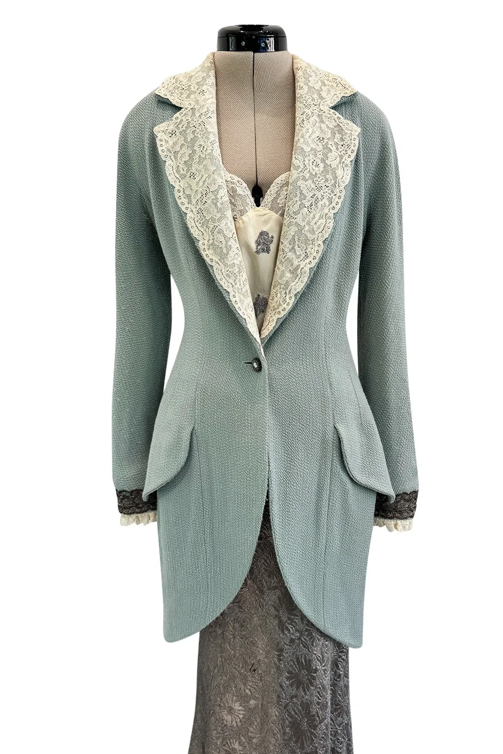 Important Spring 1998 Christian Dior by John Galliano "In a Boudoir Mood" Full Runway Jacket, Skirt & Camisole Set