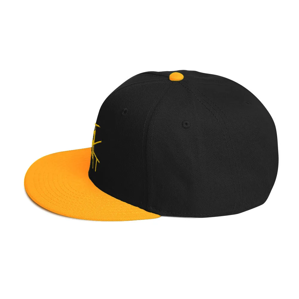IR Snapback Hat Black/Gold