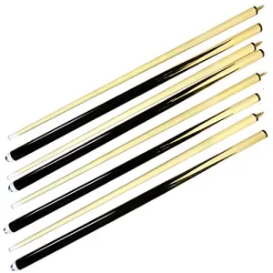 ISPIRITO Pool Cues 2-Piece 58 Inch House Bar Billiard Cue Sticks 13mm Glue-on Tips Hardwood Wooden Cues Set of 4