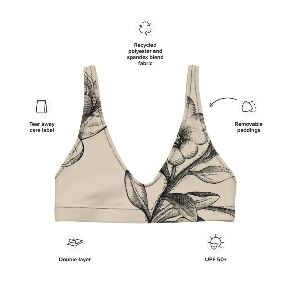 Ivory Floral Bralette