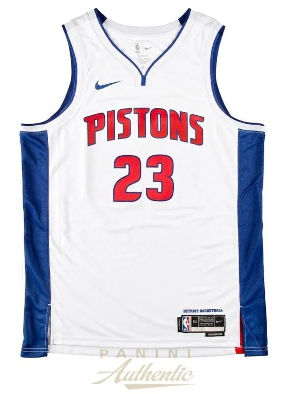 JADEN IVEY Autographed Detroit Pistons White Nike Swingman Jersey PANINI
