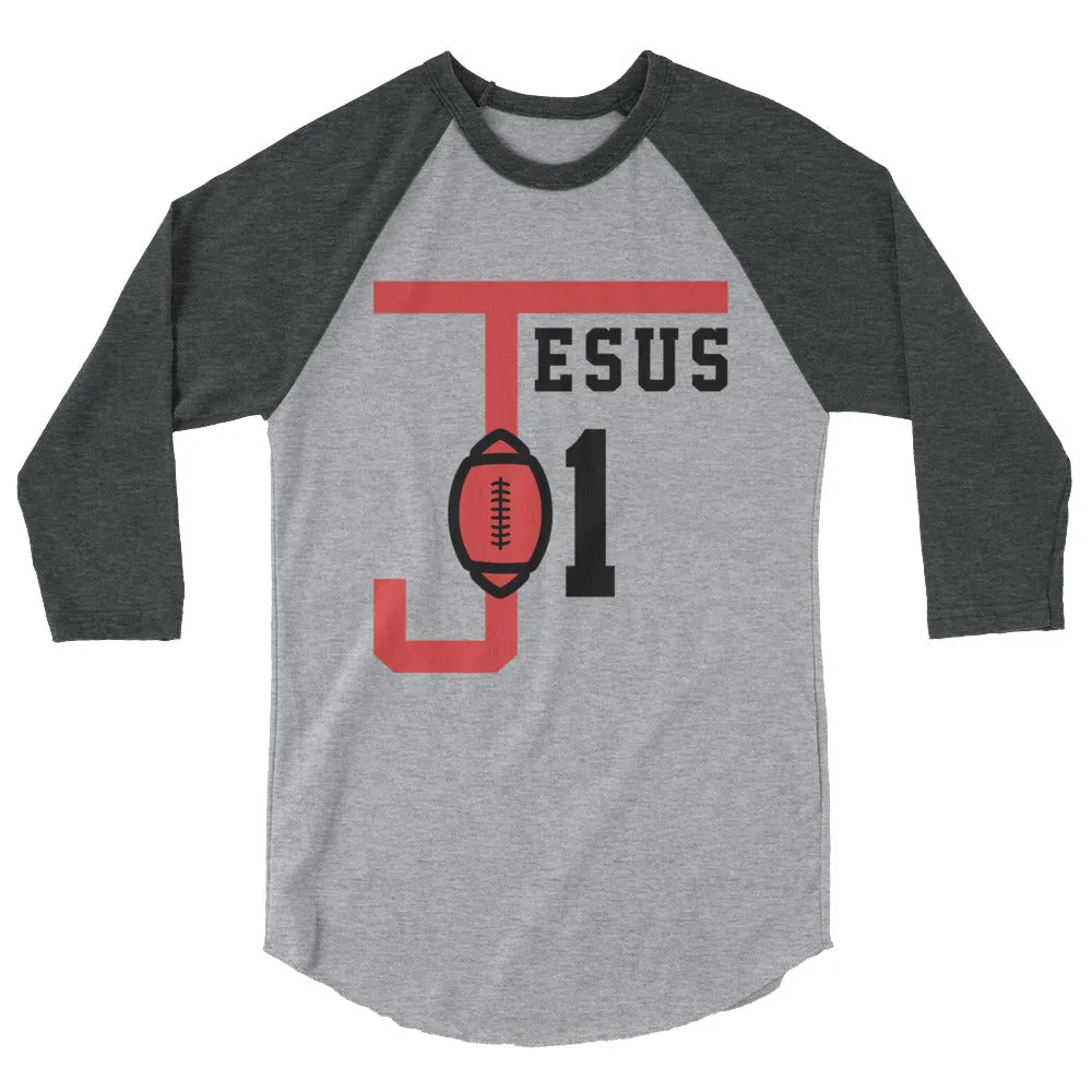 JESUS 01 | Premium SPORTS Design Adult or Teen Unisex Raglan Shirt