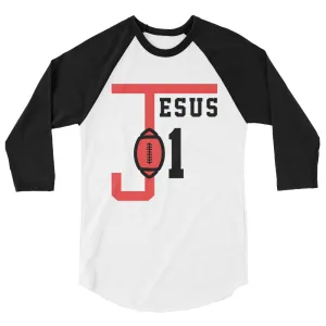 JESUS 01 | Premium SPORTS Design Adult or Teen Unisex Raglan Shirt